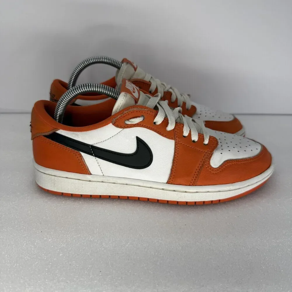 Nike Jordan 1 Low OG Starfish Womens Size 8.5 Nike Sneakers Shoes Orange AJ1